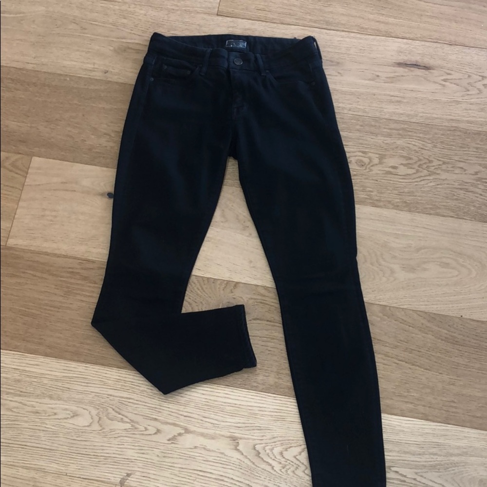Mother Denim black skinnies